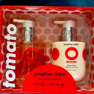 Jonathan Adler “tomato” hand wash and lotion set